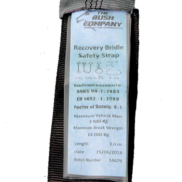 Recovery Bridle 14T 3m - safety tag