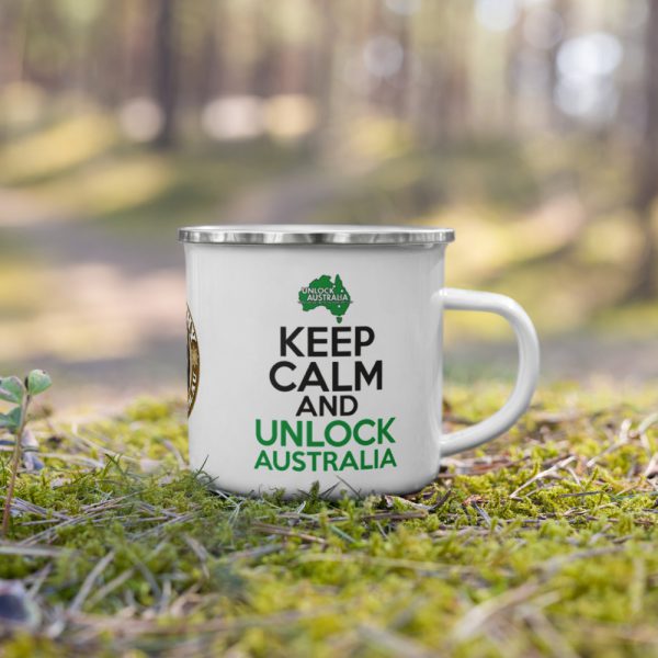 Enamel Mug - Unlock Australia - Keep Calm