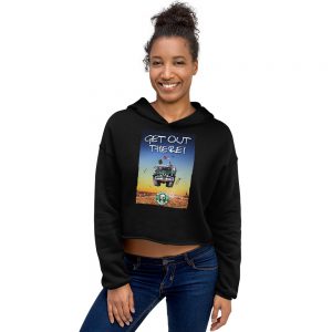 Women's Crop Hoodie - Roothy Lifestyle - Get Out There Design