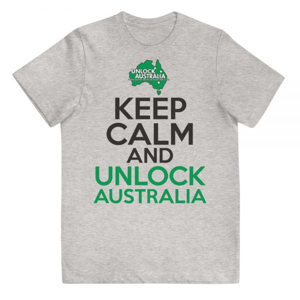 Youth Jersey T-shirt - Unlock Australia - Keep Calm Design